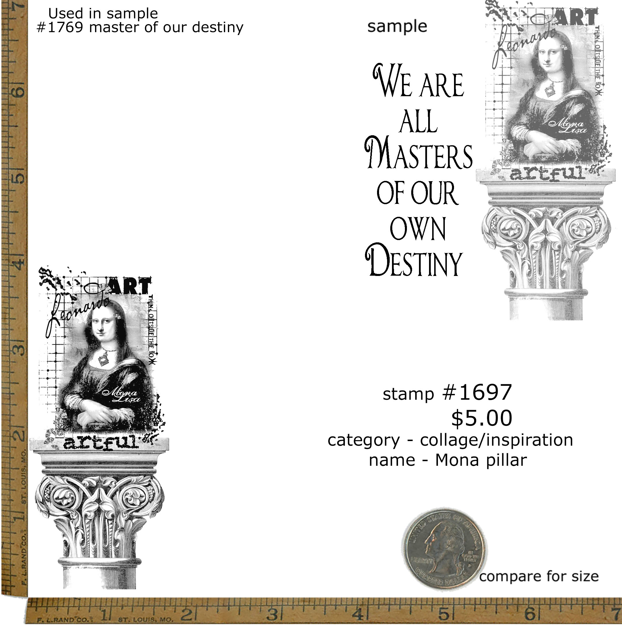 #1697 - Mona Pillar - Collage/Inspiration